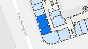
							Planritning för Regus Adelgatan 21, 3 privata rum, 25 m²