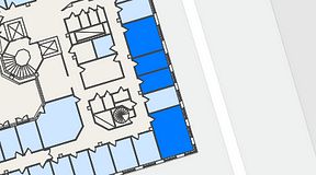 
							Planritning för Regus Odinsgatan 13, 4 privata rum, 63 m²