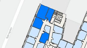 
							Planritning för Regus Östermalmstorg, 4 privata rum, 67 m²