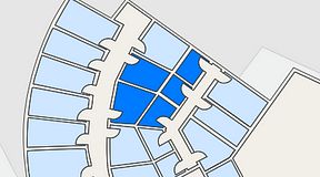 Planritning för Quick Office Bromma Blocks, 5 privata rum, 31 m²