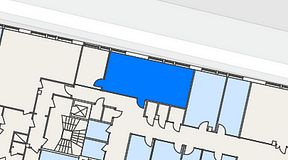 Planritning för Dospace Östra Storgatan, 1 privata rum, 44 m²