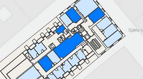 
							Planritning för Spaces Gamla Stan, 5 privata rum, 117 m²