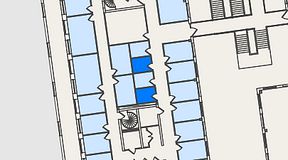 
							Planritning för Spaces Nordenskiöldsgatan, 2 privata rum, 10 m²