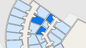 Planritning för Quick Office Bromma Blocks, 3 privata rum, 17 m²
