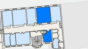 
							Planritning för KG10 Kungsgatan 8, 2 privata rum, 36 m²