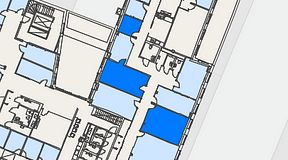 
							Planritning för Regus Östermalmstorg, 3 privata rum, 56 m²