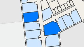 
							Planritning för Regus Rotsunda, 2 privata rum, 42 m²
