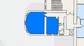 
							Planritning för Beskow Humlegården, 2 privata rum, 68 m²