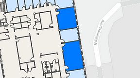
							Planritning för CoW Hammarby Sjöstad, 2 privata rum, 63 m²