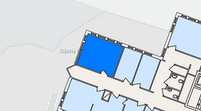 Planritning för FASTOFFICE Tuna Torg Vallentuna, 1 privata rum, 20 m²