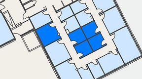 
							Planritning för Spaces Hyllie Vista, 5 privata rum, 52 m²