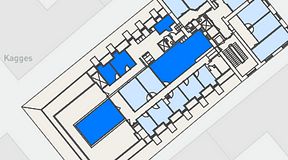 
							Planritning för Spaces Gamla Stan, 5 privata rum, 119 m²