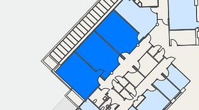 
							Planritning för Helio Frösundavik, 3 privata rum, 86 m²