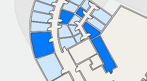 Planritning för Quick Office Bromma Blocks, 5 privata rum, 70 m²