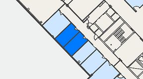 
							Planritning för FirstOffice Kanalvägen 17, 2 privata rum, 20 m²