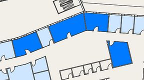 
							Planritning för Mindpark Mölndal, 4 privata rum, 84 m²