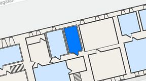 
							Planritning för Metropole Brännkyrkagatan 103b, 1 privata rum, 13 m²