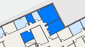 
							Planritning för Spaces Hyllie Vista, 4 privata rum, 82 m²