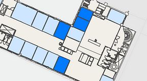 
							Planritning för Convendum Gävlegatan 16, 4 privata rum, 56 m²