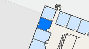 Planritning för Regus Marieholm, 1 privata rum, 13 m²