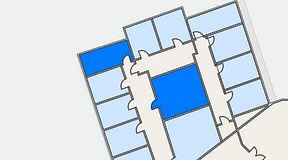 
							Planritning för Quality Office Nacka, 2 privata rum, 41 m²