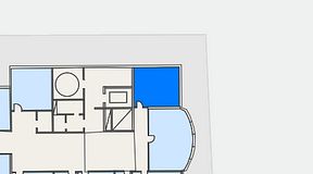 Planritning för Kontoret Globen, 1 privata rum, 18 m²