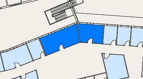 
							Planritning för Mindpark Mölndal, 2 privata rum, 44 m²