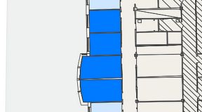 Planritning för FASTOFFICE Johanneslundsvägen 2, 4 privata rum, 60 m²