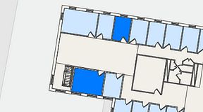 
							Planritning för Regus Alvik, 2 privata rum, 28 m²