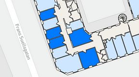 
							Planritning för Regus Adelgatan 21, 5 privata rum, 55 m²