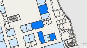 
							Planritning för United Spaces Östra Hamngatan, 4 privata rum, 54 m²