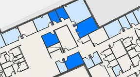 
							Planritning för Spaces Hyllie Vista, 5 privata rum, 72 m²