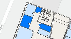 
							Planritning för Regus Östermalmstorg, 3 privata rum, 39 m²