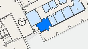 
							Planritning för Mindpark Hyllie Skrivaregatan, 1 privata rum, 21 m²