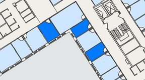 
							Planritning för Regus Kistagången 20b, 3 privata rum, 31 m²