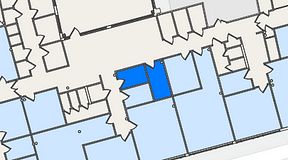 
							Planritning för Entreprenörsgatan Hasselbladshuset, 2 privata rum, 15 m²