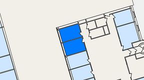 Planritning för Easy Office Spånga, 2 privata rum, 24 m²