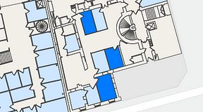 
							Planritning för Entreprenörsgatan Hasselbladshuset, 3 privata rum, 36 m²