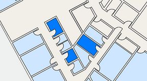 
							Planritning för Quick Office Bromma Blocks, 3 privata rum, 17 m²