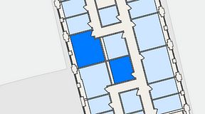 Planritning för THE WORKS Ringvägen, 2 privata rum, 30 m²