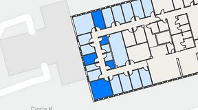 
							Planritning för Regus Lidingö, 5 privata rum, 43 m²