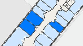 
							Planritning för Regus Almedal, 3 privata rum, 53 m²