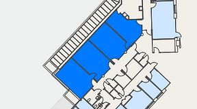 
							Planritning för Helio Frösundavik, 4 privata rum, 109 m²
