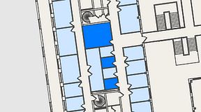 
							Planritning för Spaces Nordenskiöldsgatan, 3 privata rum, 31 m²