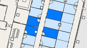 Planritning för Convendum Fleminggatan 18, 4 privata rum, 54 m²