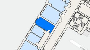 Planritning för iOffice Sjöbefälsskolan, 1 privata rum, 19 m²