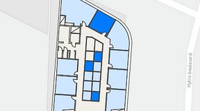 
							Planritning för Mindpark Hyllie Eden, 4 privata rum, 34 m²