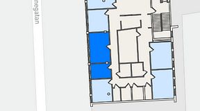 
							Planritning för Quick Office Malmö C, 2 privata rum, 28 m²