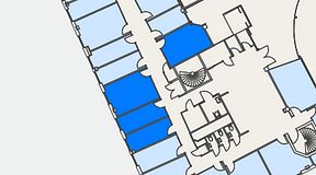 
							Planritning för Genetor K6, 4 privata rum, 52 m²