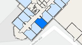 
							Planritning för Helio Frösundavik, 1 privata rum, 11 m²